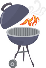 Outdoor grill illustration