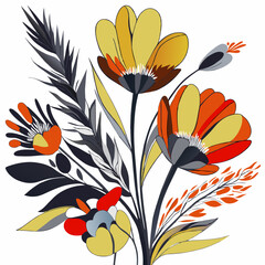 pattern with flowers