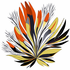 abstract floral design