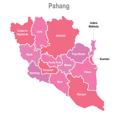 malaysia map pahang