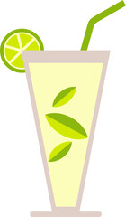 Lime ice illustration