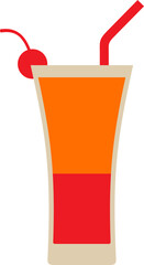 Cherry juice illustration