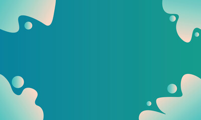 Abstract background all green with bubbles