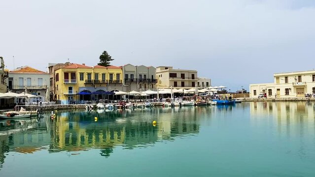 Hafen von Rethymnon, Insel Kreta, Griechenland 