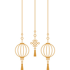 New Year Lantern Line Decoration