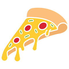 illustration of a pizza
