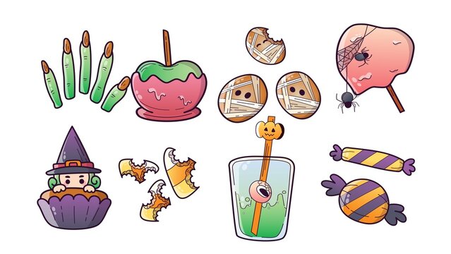 Halloween Candies Animated Candy Icons