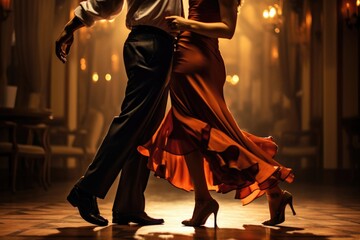 Dancing woman man samba male sport dress female ballroom tango couple dancer people - Powered by Adobe