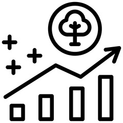 plant propagation outline style icon