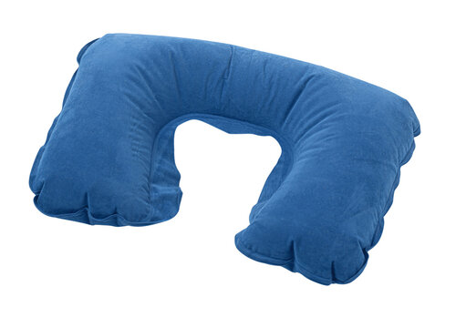 Blue Inflatable Travel Cervical Pillow