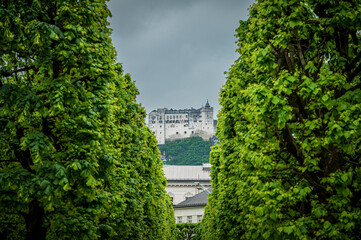 Blick  auf die Festung Hohensalzburg