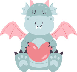 Dragon Baby With Heart