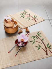 DIY Tischset im Asia Stil