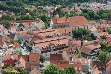 Fototapeta premium Blick vom Daniel in Noerdlingen