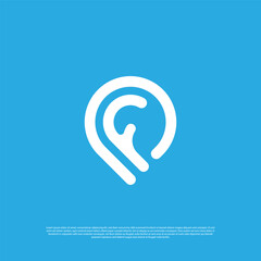 Minimalist letter P F icon logo design vector template