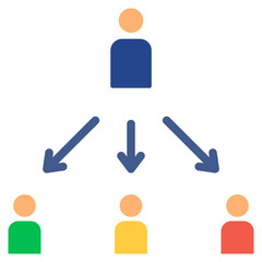 direct selling flat style icon