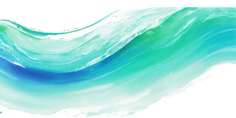 Transparent abstract soft blue and green abstract water color ocean wave texture background. Banner Graphic Resource as background for ocean wave and water wave abstract graphics	