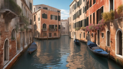 Venice, gondola - obrazy, fototapety, plakaty