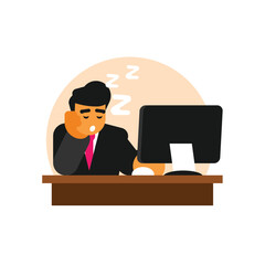 Office work, failure and stress from work, computers, business, paperwork. stress from pressure