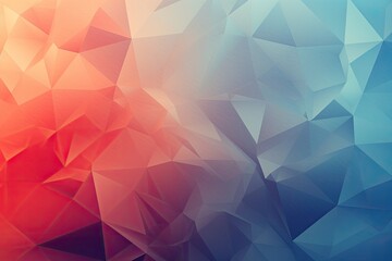 Abstract polygonal background. Triangular origami style with gradient, Polygonal crystalline surface with muted gradient. Geometric 3d render, AI Generated