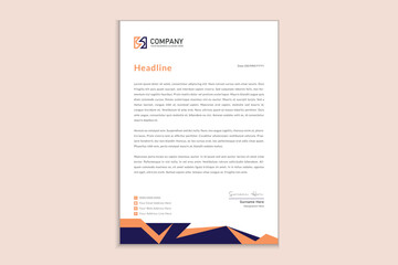 Letterhead design for corporate business