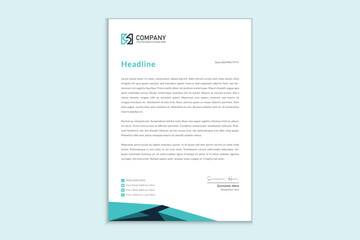 Letterhead design for corporate business