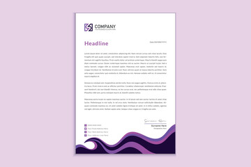 Letterhead design for corporate business