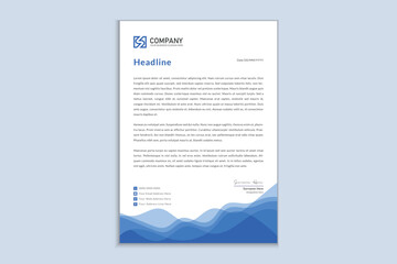 Letterhead design for corporate business