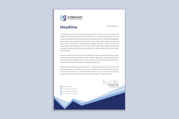 Letterhead design for corporate business
