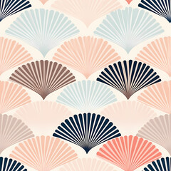 Seamless pattern of japanese style. - obrazy, fototapety, plakaty