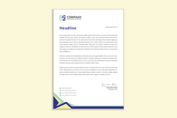 Letterhead design for corporate business