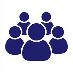 People Icon Vector flat design style.