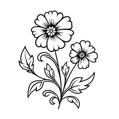 line drawing, line art png, line art prints, spring clipart, line art rose, rose clipart, floral svg, flower png, wildflower svg, flower clipart, bouquet svg, tattoo svg, line art, svg files, svg file