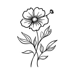 line drawing, line art png, line art prints, spring clipart, line art rose, rose clipart, floral svg, flower png, wildflower svg, flower clipart, bouquet svg, tattoo svg, line art, svg files, svg file