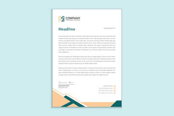 Letterhead design for corporate business