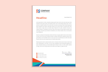 Letterhead design for corporate business