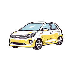Naklejka premium illustration of a car