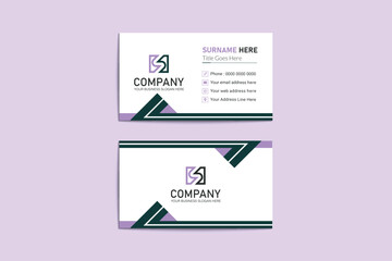 Unique professional colorful corporate business  card template
