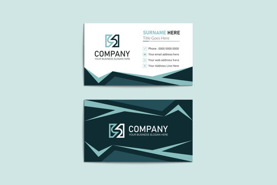 Unique professional colorful corporate business  card template