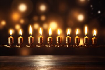 Illuminate celebrations with a beautiful menorah.