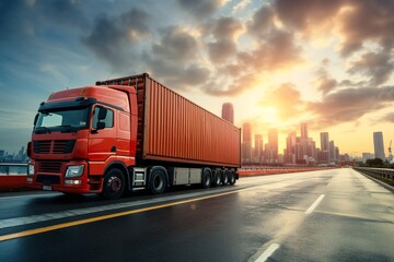 Fototapeta na wymiar Efficient Logistics: Seamless Transportation Solutions.