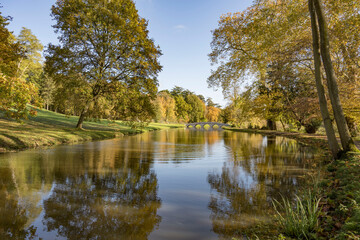 Fototapeta na wymiar Glorious autumn colors in Surrey