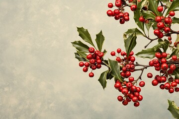 Festive Holly: Season's Berry Elegance