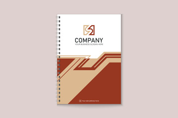 Unique professional colorful  business notebook cover template