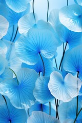 Abstract gentle natural transparent leaves, branches, flowers, with a cyber silverpoint impression. Great as wallpaper, background. Generative AI, AI