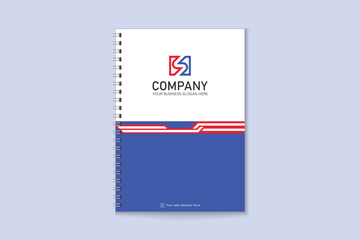 Unique professional colorful  business notebook cover template