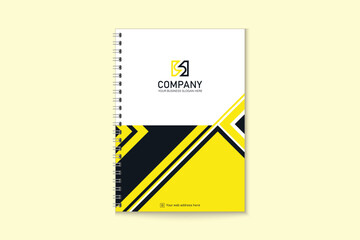Unique professional colorful  business notebook cover template