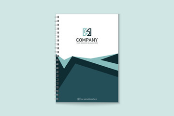 Unique professional colorful  business notebook cover template
