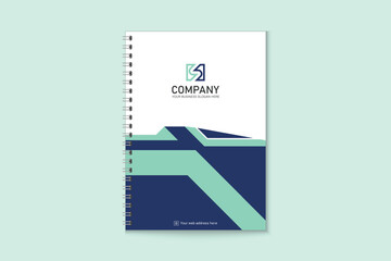 Unique professional colorful  business notebook cover template