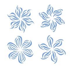 Fototapeta na wymiar Pattern, symbol, snow, tattoo
